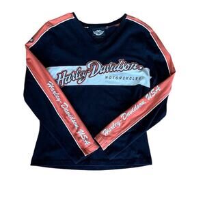 harley davidson long sleeve embroidered shirt